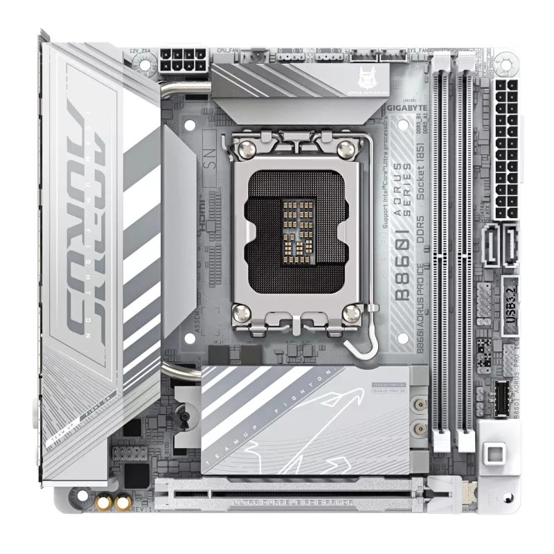 Emolevy GIGABYTE B860I AORUS PRO ICE, Intel B860, LGA 1851, Mini-ITX