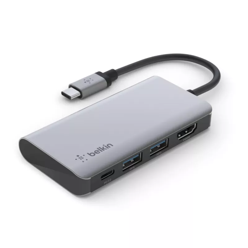 BELKIN USB-C 4-in-1 moniporttisovitin