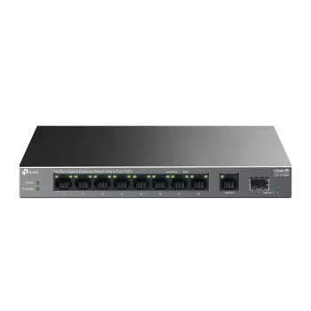 Hallitsematon kytkin TP-LINK LS1210GP 10-porttinen Gigabit, 8× PoE+ (61 W yhteensä), 1× SFP, 9× RJ‑45 Gigabit