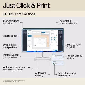 HP Designjet T250 24-in tulostin 2025 edition, Thermal inkjet, 2400 x 1200 DPI, JPEG, URF, musta, syaani, magenta, keltainen, 2400 x 1200 DPI, 1 (syaani, magenta, keltainen, musta)