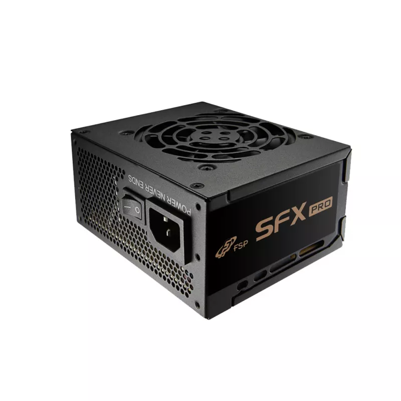 FSP SFX PRO 450W virtalähde SFX SFX3.3 musta, 450 W, 100 - 240 V, 50 - 60 Hz, 6 A, 2.5 A, aktiivinen