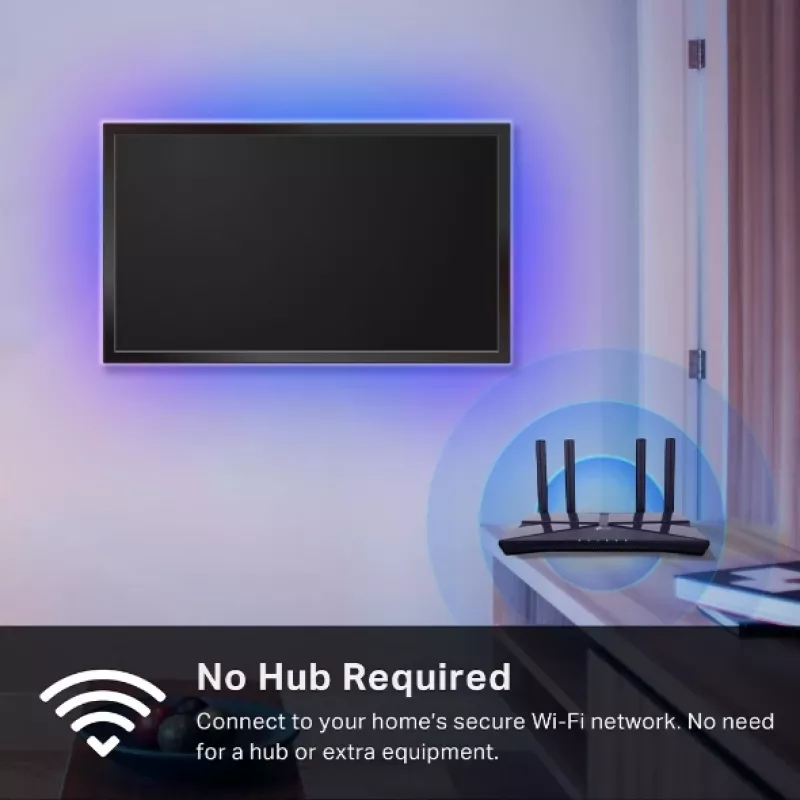 TP-Link Tapo L930-5 älykäs Wi-Fi LED-valonauha, 5 m, monivärinen (16 miljoonaa väriä), 13 W, valkoinen