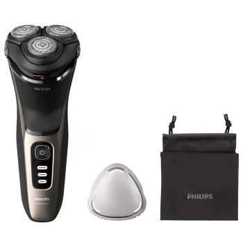 Parranajokone Philips 3000 Series S3242/12 — 3-päinen rotaatiojärjestelmä, märkä- ja kuivaparranajo, 60 min käyttöaika, litiumioni