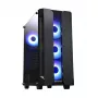 PC-kotelo CHIEFTEC GS-01B-OP Tower musta – karkaistu lasi, RGB-tuuletin, tukee ATX/Micro-ATX, GPU enintään 320 mm