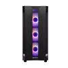 PC-kotelo CHIEFTEC GS-01B-OP Tower musta – karkaistu lasi, RGB-tuuletin, tukee ATX/Micro-ATX, GPU enintään 320 mm