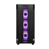 PC-kotelo CHIEFTEC GS-01B-OP Tower musta – karkaistu lasi, RGB-tuuletin, tukee ATX/Micro-ATX, GPU enintään 320 mm