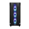 PC-kotelo CHIEFTEC GS-01B-OP Tower musta – karkaistu lasi, RGB-tuuletin, tukee ATX/Micro-ATX, GPU enintään 320 mm