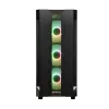 PC-kotelo CHIEFTEC GS-01B-OP Tower musta – karkaistu lasi, RGB-tuuletin, tukee ATX/Micro-ATX, GPU enintään 320 mm