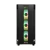 PC-kotelo CHIEFTEC GS-01B-OP Tower musta – karkaistu lasi, RGB-tuuletin, tukee ATX/Micro-ATX, GPU enintään 320 mm