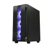 PC-kotelo CHIEFTEC GS-01B-OP Tower musta – karkaistu lasi, RGB-tuuletin, tukee ATX/Micro-ATX, GPU enintään 320 mm