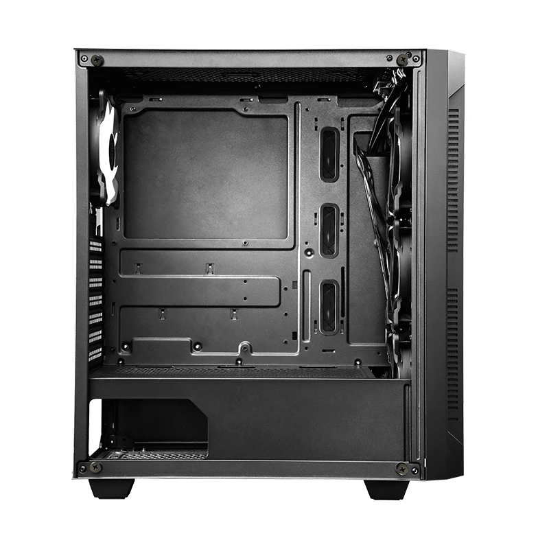 PC-kotelo CHIEFTEC GS-01B-OP Tower musta – karkaistu lasi, RGB-tuuletin, tukee ATX/Micro-ATX, GPU enintään 320 mm