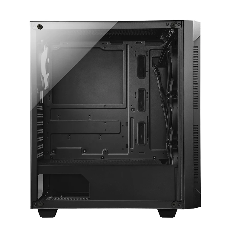 PC-kotelo CHIEFTEC GS-01B-OP Tower musta – karkaistu lasi, RGB-tuuletin, tukee ATX/Micro-ATX, GPU enintään 320 mm