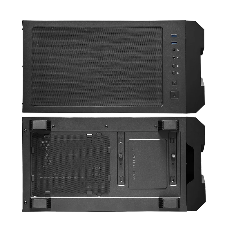 PC-kotelo CHIEFTEC GS-01B-OP Tower musta – karkaistu lasi, RGB-tuuletin, tukee ATX/Micro-ATX, GPU enintään 320 mm