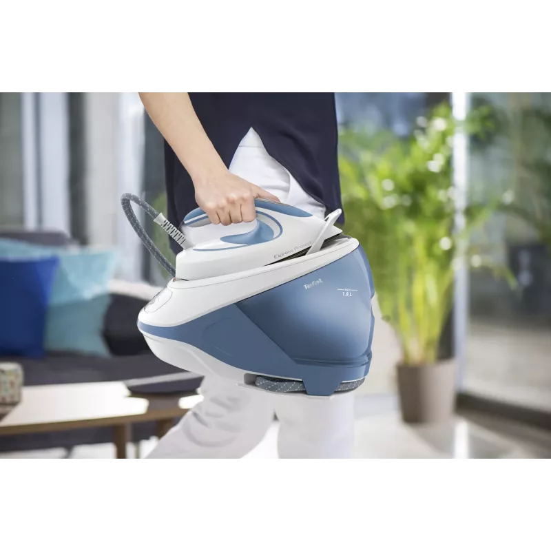 Tefal Express Protect SV9202 2800 W 1,8 l Durilium AirGlide Autoclean-silityspohja valkoinen, sininen