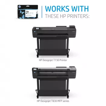 HP 728 300 ml keltainen DesignJet-mustepatruuna