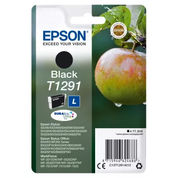 Epson Apple yksittäispakkaus musta T1291 DURABrite Ultra muste