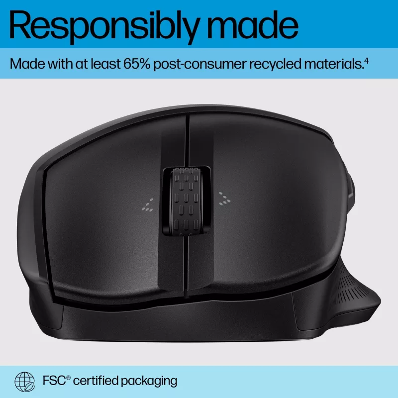 HP 480 Comfort Bluetooth -hiiri, oikeakätinen, Bluetooth, 4000 DPI, musta