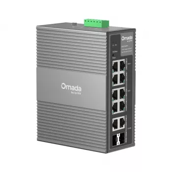 TP-Link Omada 10-porttinen Gigabit Industrial Easy Managed -kytkin 6-porttisella PoE+:lla ja 2-porttisella PoE++:lla