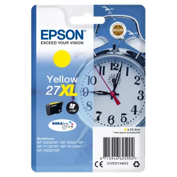 Epson herätyskello yksittäispakkaus keltainen 27XL DURABrite Ultra muste
