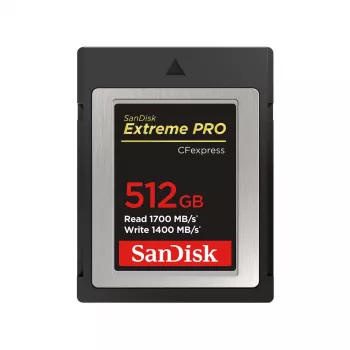 WESTERN DIGITAL SanDisk CF Express Extreme Pro 512 GB, 1700 MB/s luku, 1400 MB/s kirjoitus