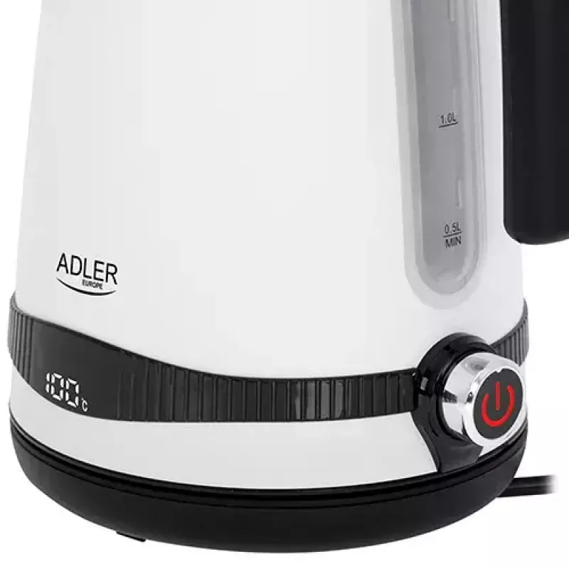 Sähköinen vedenkeitin Adler 1,7 L 2200 W valkoinen