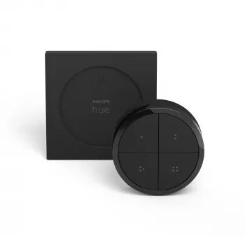 Philips Tap Dial -kytkin, langaton, musta, vapaasti seisova/seinäasennus, IP20, muovi, IP20