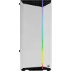 Aerocool Bionic V2 Midi Tower -tietokonekotelo, ATX / micro ATX / Mini-ITX, karkaistu lasi, RGB, valkoinen