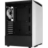 Aerocool Bionic V2 Midi Tower -tietokonekotelo, ATX / micro ATX / Mini-ITX, karkaistu lasi, RGB, valkoinen