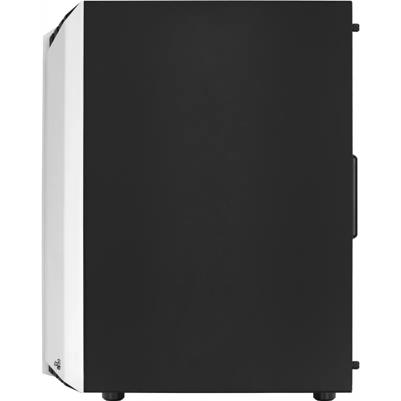 Aerocool Bionic V2 Midi Tower -tietokonekotelo, ATX / micro ATX / Mini-ITX, karkaistu lasi, RGB, valkoinen