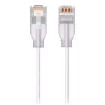 Ethernet-verkkokaapeli UBIQUITI UACC-Cable-Patch-EL 0,3 m Cat6 2,5 Gbit/s PoE++ valkoinen