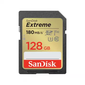 SanDisk Extreme SDXC-muistikortti 128GB, UHS-I, U3, V30 (SDSDXVA-128G-GNCIN)