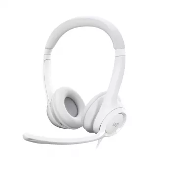 LOGITECH Headset – H390 – USB-A – kermanvalkoinen