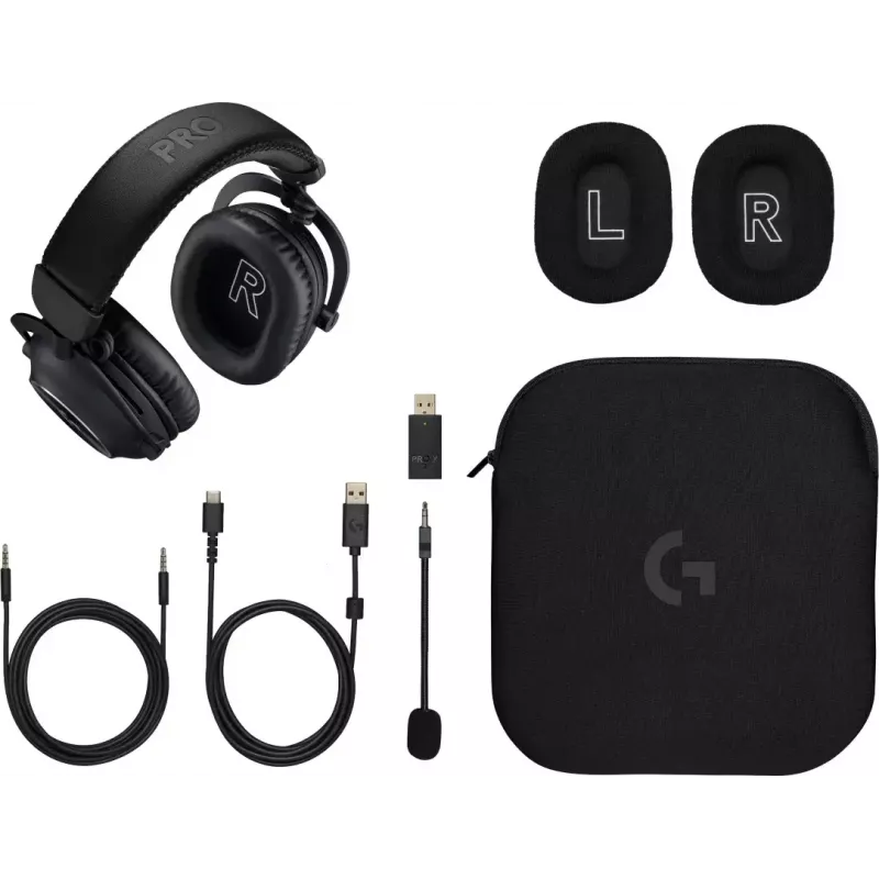 LOGITECH Pro X 2 Lightspeed langattomat pelikuulokkeet - musta