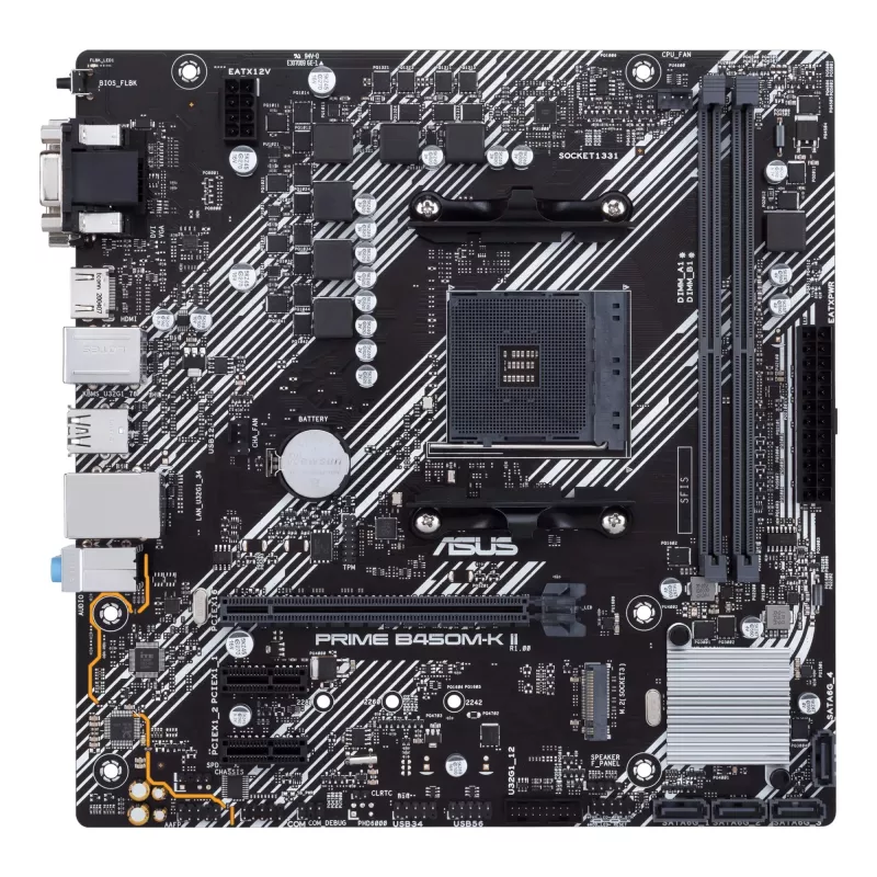 ASUS Prime B450M-K II AMD B450 kanta AM4 micro ATX