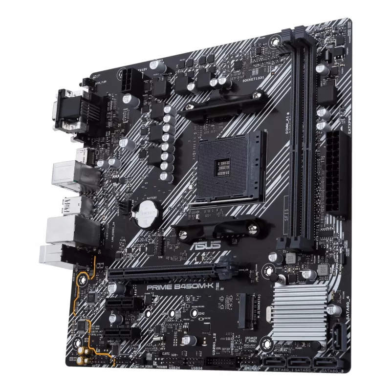 ASUS Prime B450M-K II AMD B450 kanta AM4 micro ATX