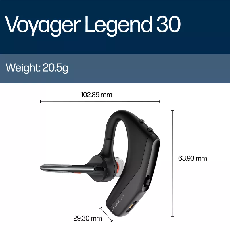 HP Poly Voyager Legend 30 kuulokemikrofoni