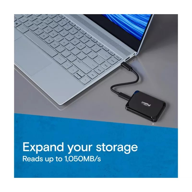 MICRON / CRUCIAL kannettava SSD - Crucial X9 - 4TB - USB-C 3.2 Gen 2