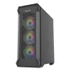 GENESIS Irid 505 ARGB Midi Tower musta, läpinäkyvä