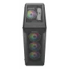 GENESIS Irid 505 ARGB Midi Tower musta, läpinäkyvä