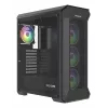 GENESIS Irid 505 ARGB Midi Tower musta, läpinäkyvä