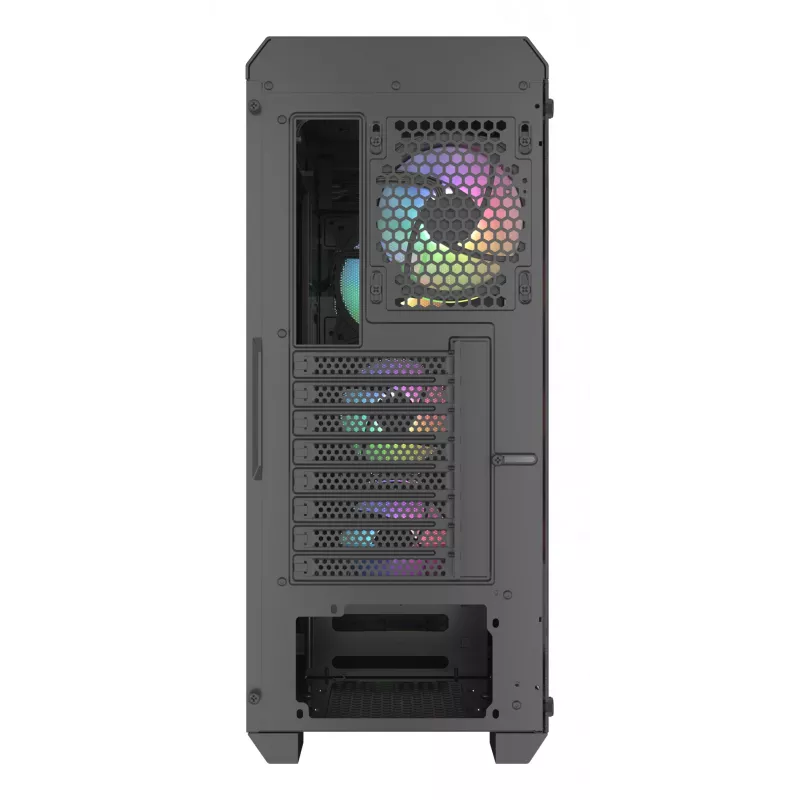 GENESIS Irid 505 ARGB Midi Tower musta, läpinäkyvä