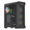 GENESIS Irid 505 ARGB Midi Tower musta, läpinäkyvä