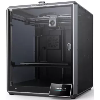 3D-tulostin Creality K1 Max – rakennustila 300×300×300 mm, kerrospaksuus 0,10–0,35 mm, kosketusohjaus, musta
