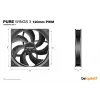 be quiet Pure Wings 3 120mm PWM tietokonekotelon tuuletin 12 cm musta 1 kpl