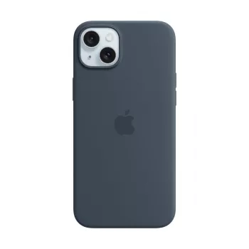 Apple Silikon Case MagSafe iPhone 15 Plus – Storm Blue