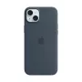 Apple Silikon Case MagSafe iPhone 15 Plus – Storm Blue
