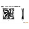 be quiet! Light Wings 140 mm PWM Reverse musta kotelotuuletin 14 cm 1 kpl