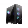 MSI MAG FORGE 321R AIRFLOW tietokonekotelo Midi Tower musta, läpinäkyvä