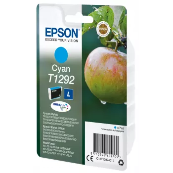 Epson yksittäispakkaus syaani T1292 DURABrite Ultra muste, syaani, 7 ml, 1 kpl, 474 sivua