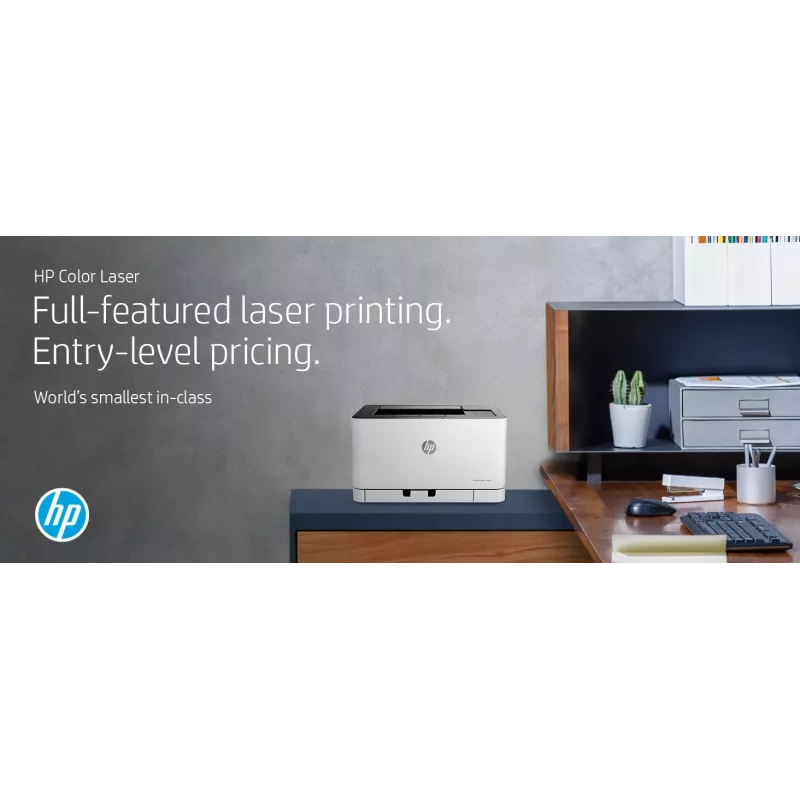 HP Color Laser 150nw, laser, väri, 600 x 600 DPI, A4, 18 ppm, kaksipuolinen tulostus